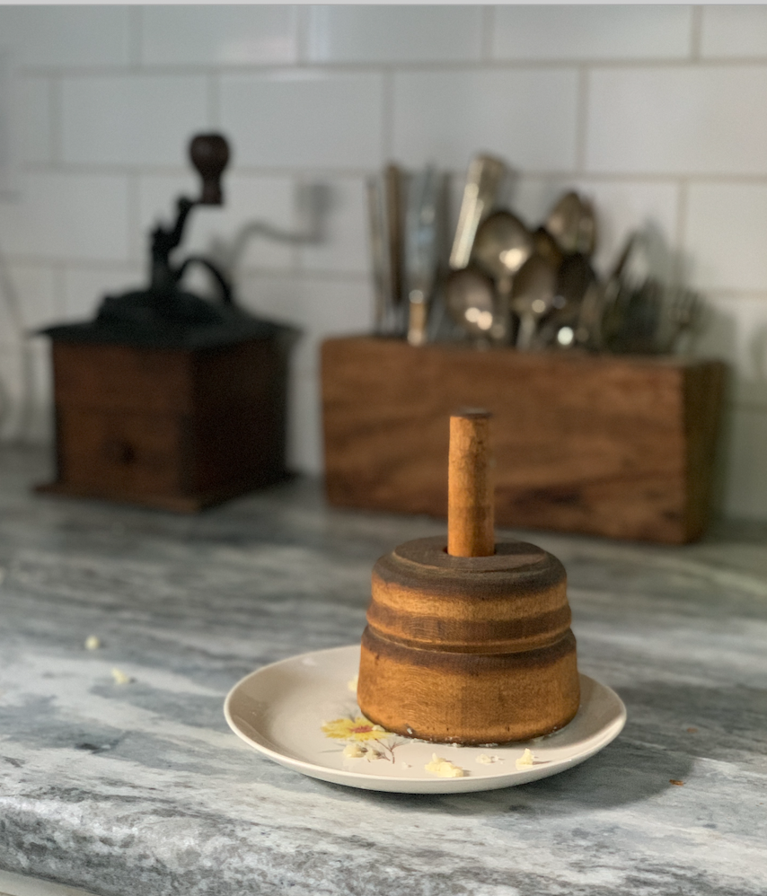 How to use an antique wood butter mold - Cottage Farmstead